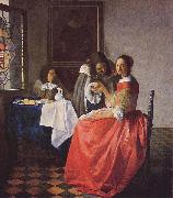 Johannes Vermeer The Girl with a Wine Glass, USA oil painting artist